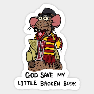 Muppet Christmas Carol - Rizzo's little broken body Sticker